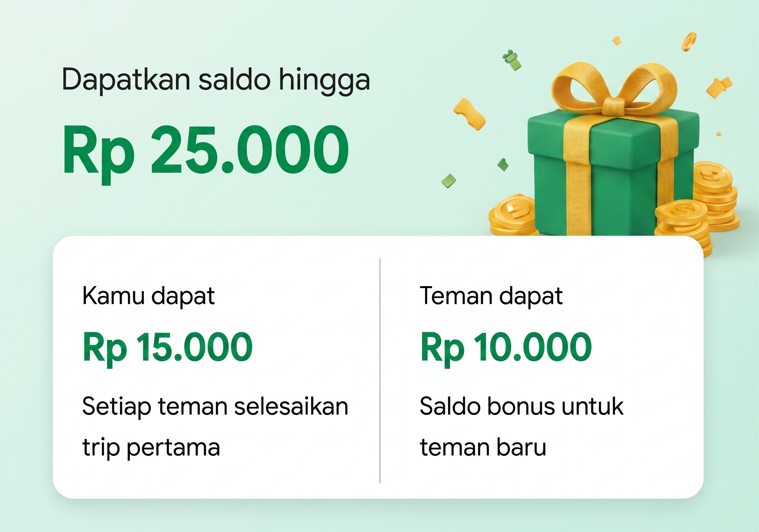 Dapatkan Saldo hingga Rp 25.000